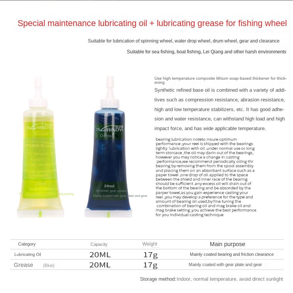 Reel Grease - 1 set: smeervet voor vismolens, bestand