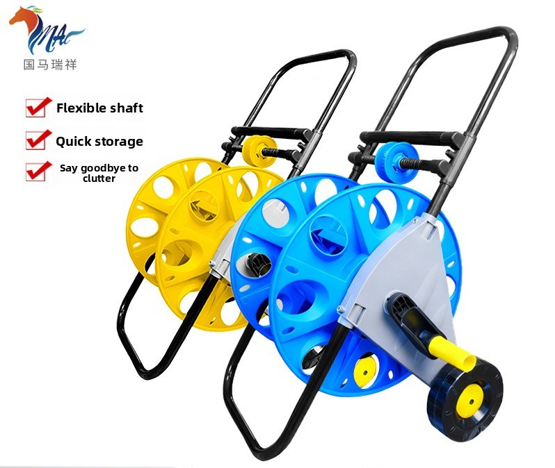 Electric Reel - Meestverkochte nieuwe handbediende slangopbergwagen, automatische slangopstelling,