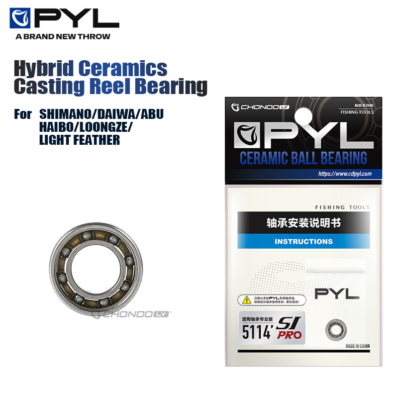 Conventional Reel - PYL Casting Visserij-reel Hybride Keramische Kogellager
