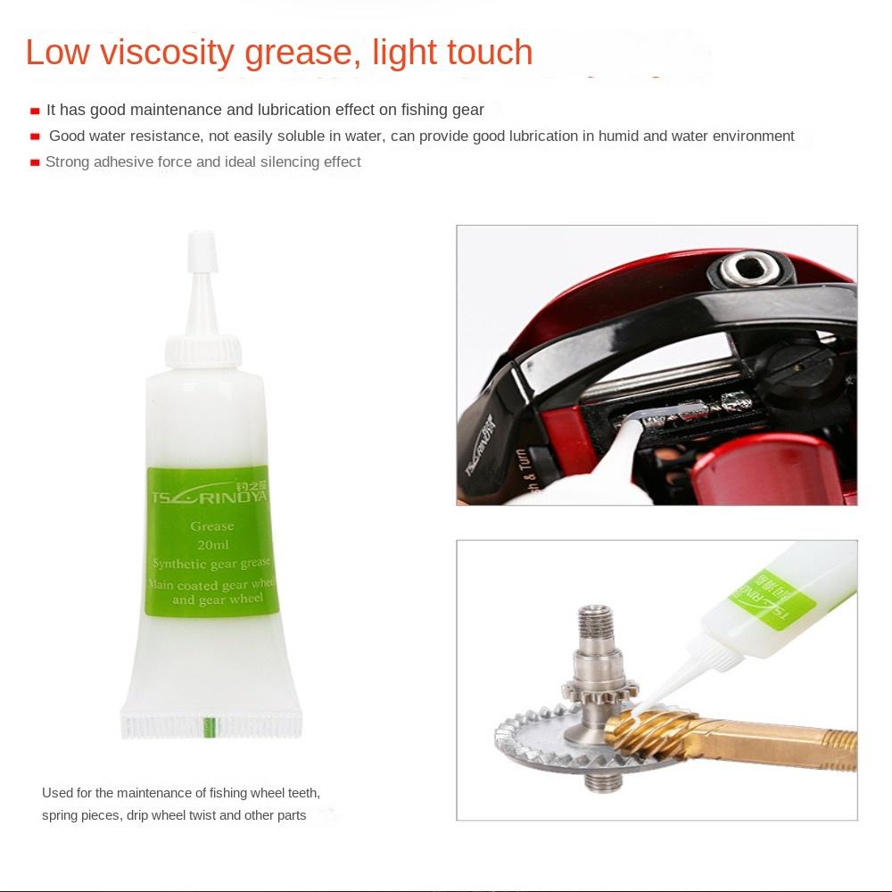 1 set: smeervet voor vismolens - Reel Grease recensie en prijs