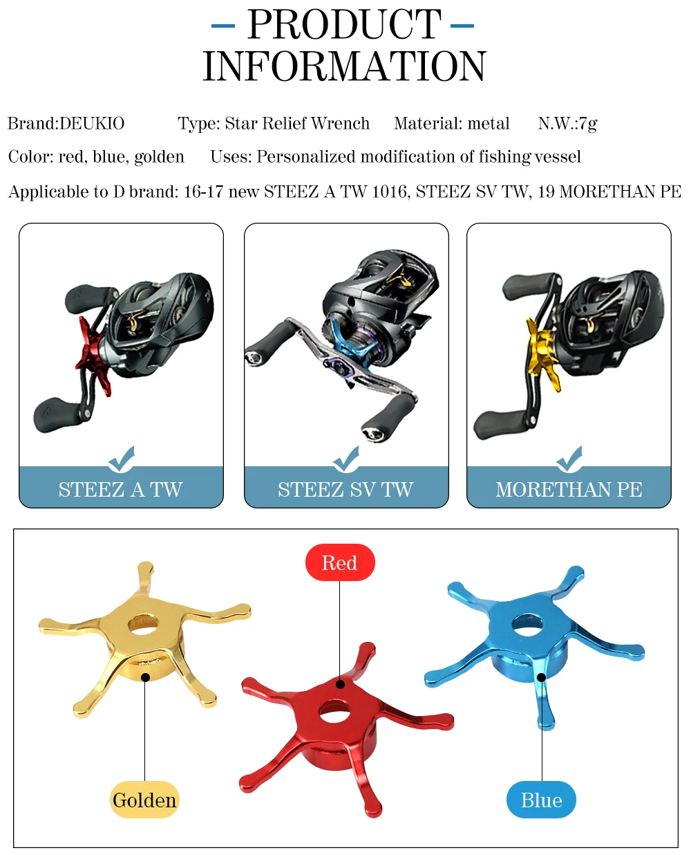 Star Drag Wrench voor D Brand  - Reel Drag Knob recensie en prijs